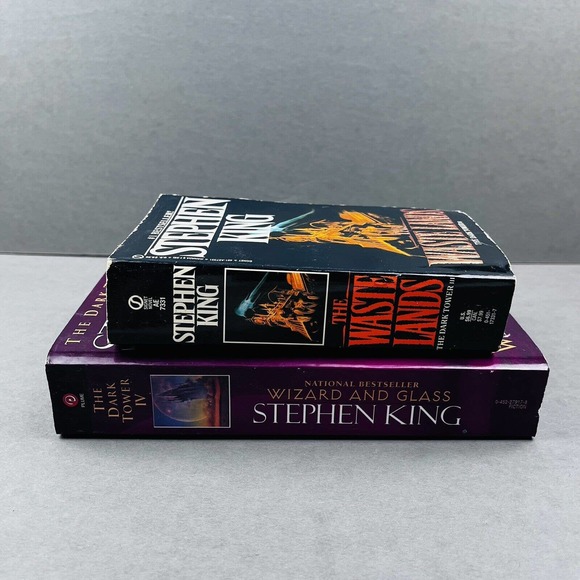 Dark Tower Book 3 & 4 Stephen King The Waste Land Wizard and Glass Paperback - Picture 6 of 13